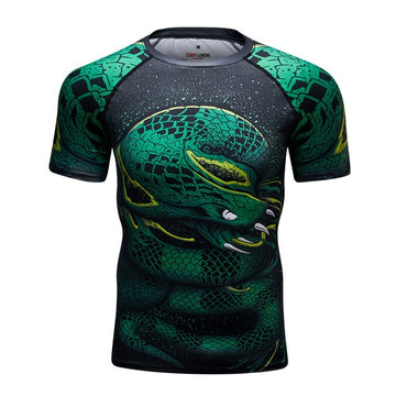 Viper Snake Compression 'Fangs' Elite Short Sleeve Rashguard