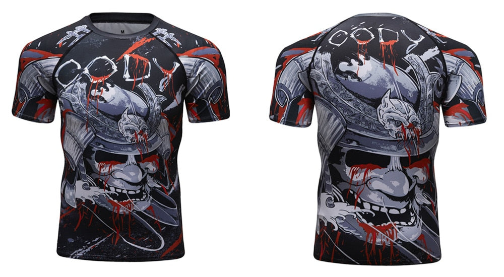 Samurai Compression 'Blood War' Elite Short Sleeve Rashguard