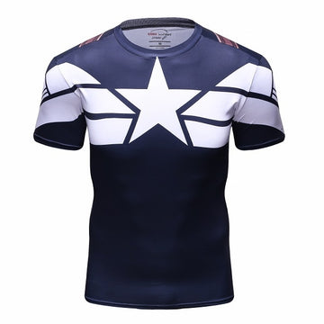Captain America Compression '101st Airborne' Elite Short Sleeve Rashguard