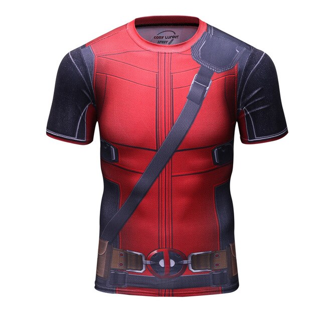 Deadpool Compression 'Wade the Wisecracker' Elite Short Sleeve Rashguard
