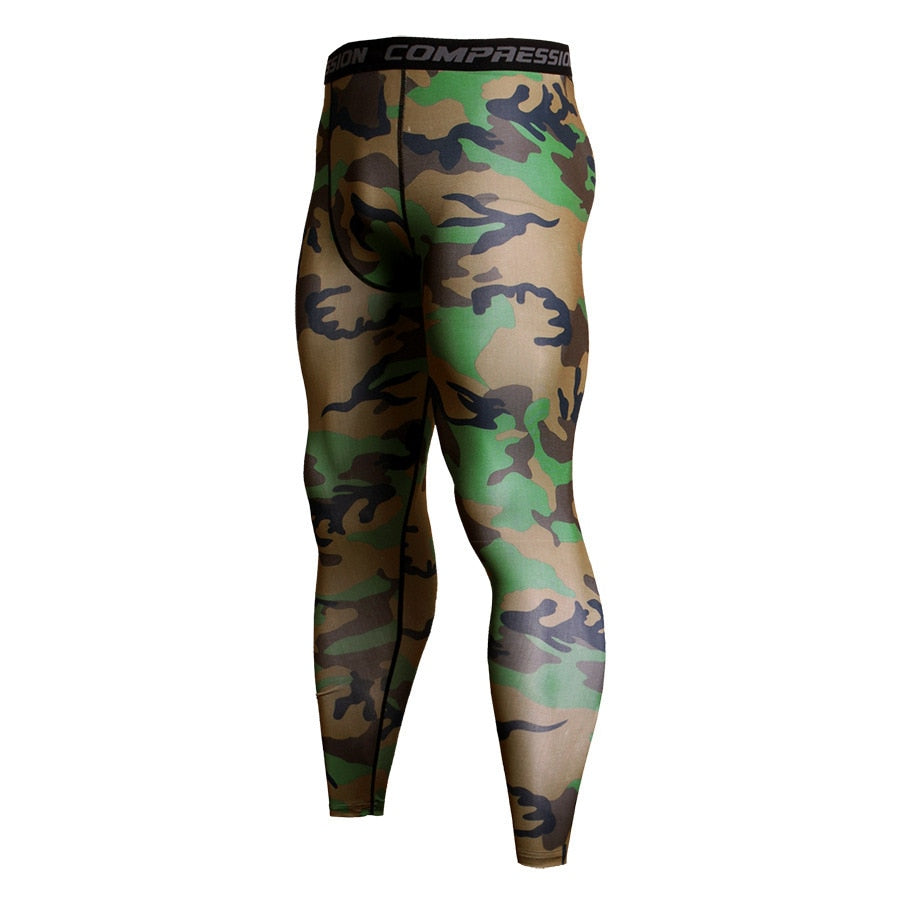 Men's Camouflage Compression Leggings Spats