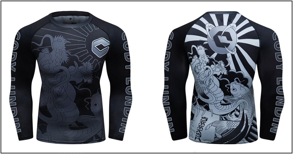 Samurai Compression 'Coy Pond' Elite Long Sleeve Rashguard