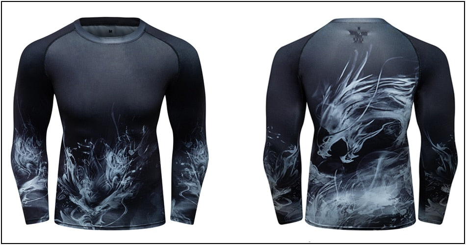 Dragon Compression 'Smoke | Set of 2' Elite Rashguard