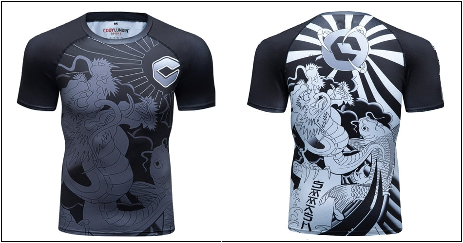 Samurai Compression 'Coy Pond' Elite Short Sleeve Rashguard