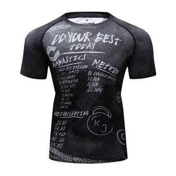 Warrior Compression 'Metcon | Wod' Elite Short Sleeve Rashguard