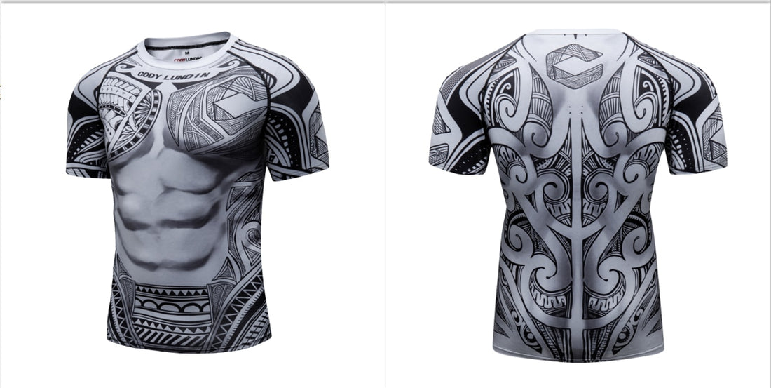 Tribal Compression 'Pe'a' Elite Short Sleeve Rashguard