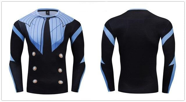 One Piece Compression 'Sanji' Premium Long Sleeve Rashguard