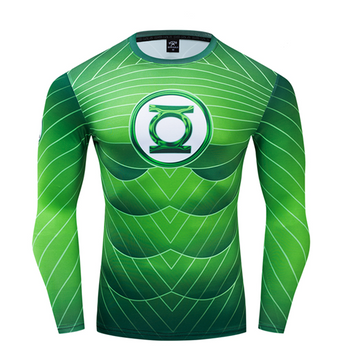 Green Lantern Compression 'Comic' Premium Long Sleeve Rashguard