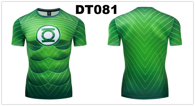 Green Lantern Compression 'Comic' Premium Short Sleeve Rashguard