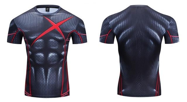 Robin Compression 'Teen Titans | Red X' Premium Short Sleeve Rashguard