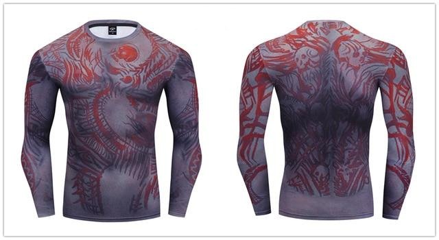 Warrior Compression 'D|R|A|X' Premium Long Sleeve Rashguard