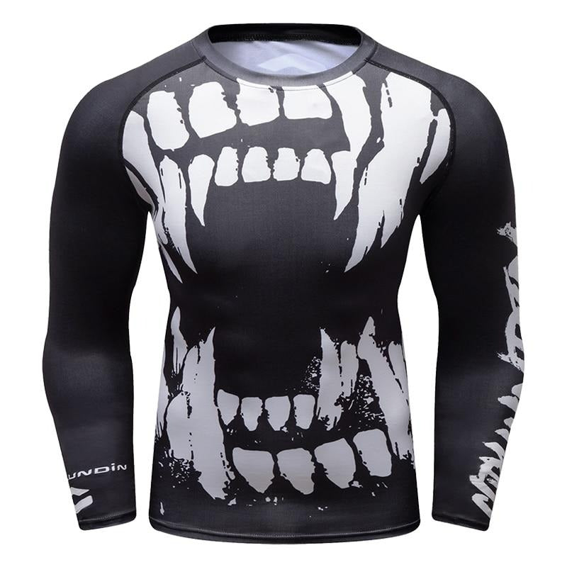 Warrior Compression 'All Bark | All Bite' Elite Long Sleeve RashGuard