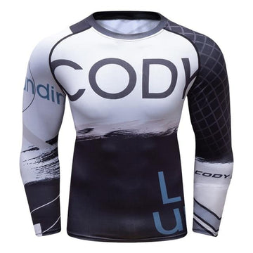 Warrior Compression 'Two Tone' Elite Long Sleeve Rashguard