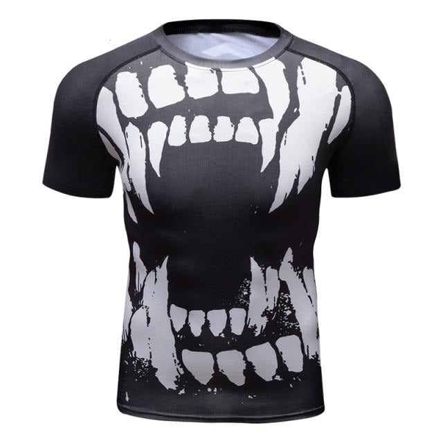 Warrior Compression 'All Bark | All Bite' Elite Short Sleeve RashGuard