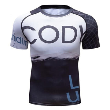 Warrior Compression 'Two Tone' Elite Short Sleeve Rashguard