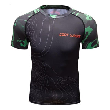 Camouflage Compression 'Operator' Elite Short Sleeve RashGuard