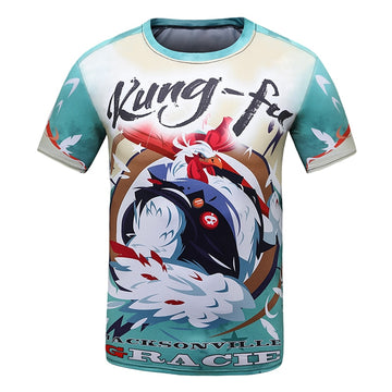 Kids Rooster 'Kung Fu' Elite Short Sleeve Rashguard