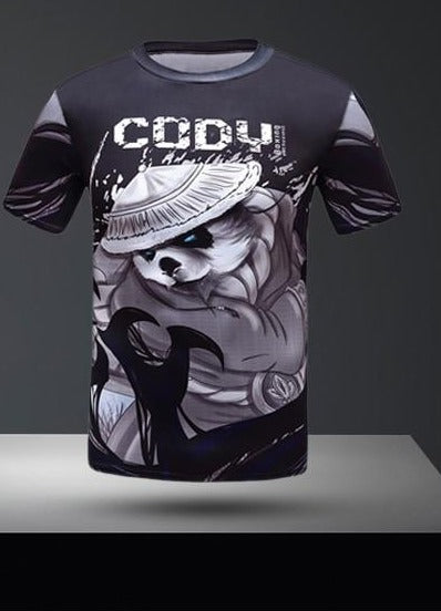 Kids Panda 'Raiden' Elite Short Sleeve Rashguard