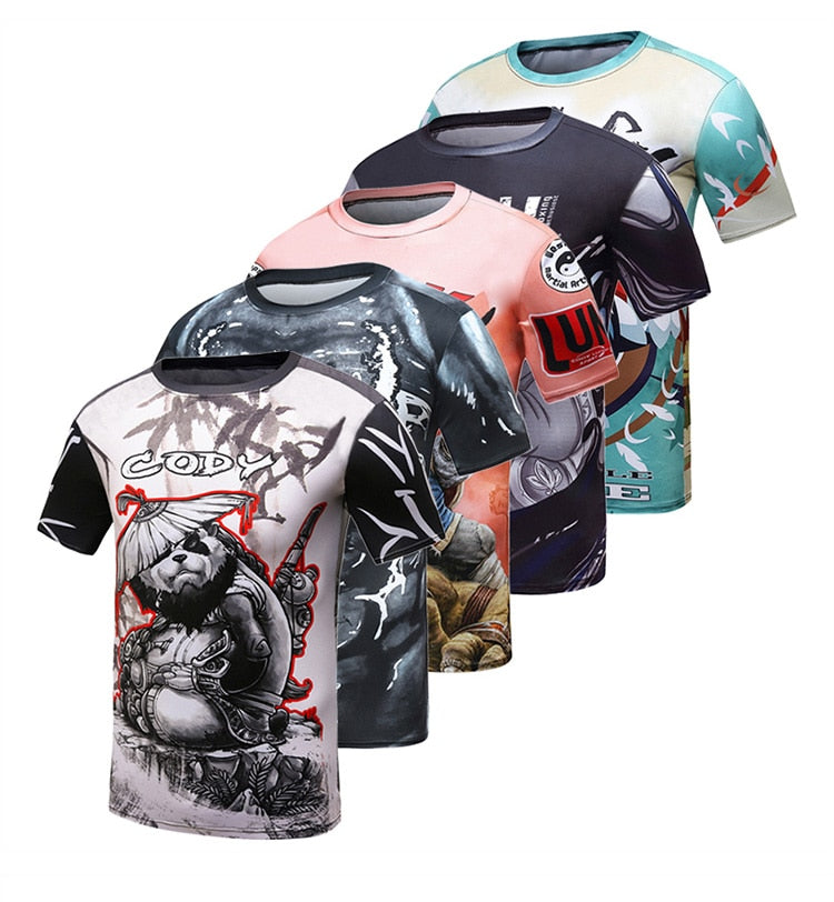 Kids Panda 'Samurai' Elite Short Sleeve Rashguard