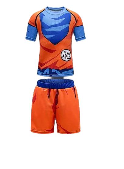 Kids Dragon Ball Z 'Vegeta' Short Sleeve Compression Short Set 