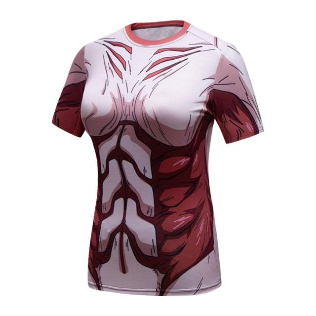 Women's Attack on Titan Elite Short Sleeve Rashguard