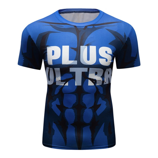 My Hero Academia 'Plus Ultra | Blue' Elite Short Sleeve Rashguard