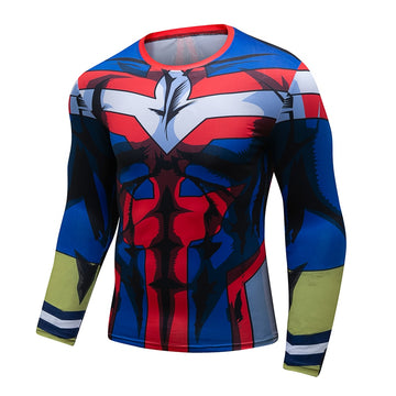 My Hero Academia Compression 'All Might' Elite Long Sleeve Rashguard