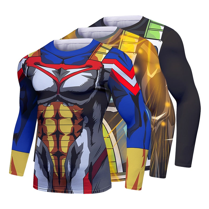 Dragon Ball Z | My Hero Academia 'Almighty Vegeta' Long Sleeve Elite Rashguard