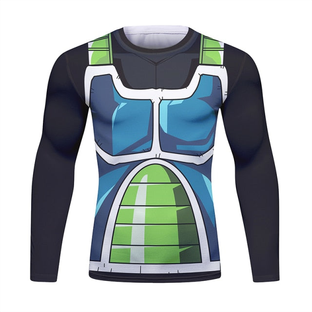 Dragon Ball Z 'Onyx Bardock' Long Sleeve Elite Rashguard