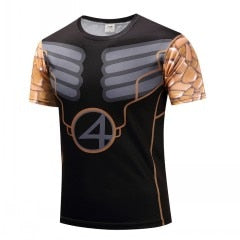 Fantastic Four 'Ben Grimm' Compression Short Sleeve Rashguard
