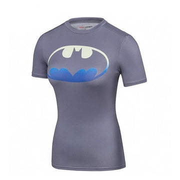 Women's Batman 'Blue and Yellow' Short Sleeve Rashguard