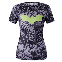 Women's Batman Compression 'Arkham' Short Sleeve Rashguard