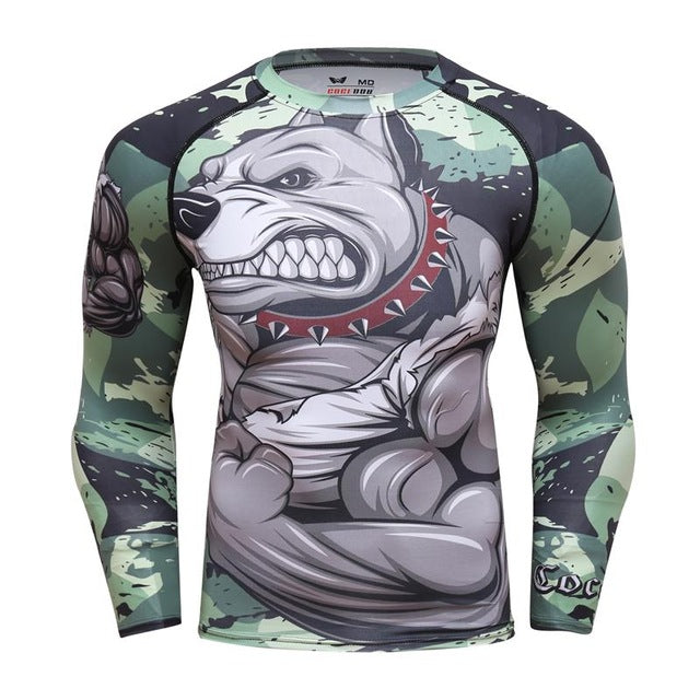 Pit Bull Compression Elite Long Sleeve Rashguard Set