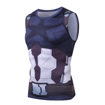 Captain America Compression 'Infinity War Dark Star' Tank Top