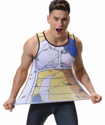 Dragon Ball Z 'Vegeta | Battle Damaged' Elite Compression Tank Top