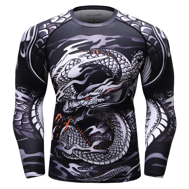 Dragon 'Silver Dragon' Elite Compression Long Sleeve Set