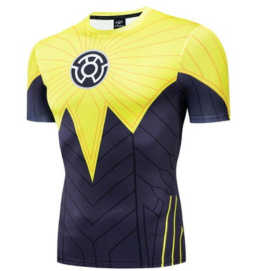 Green Lantern Sinestro Compression 'Comic' Short Sleeve Rashguard