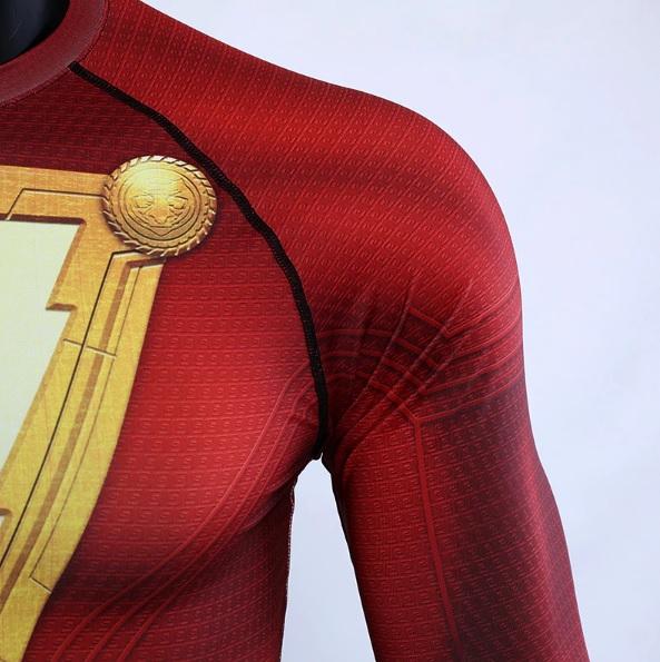 Shazam Long Sleeve Compression Rash Guard-RashGuardStore