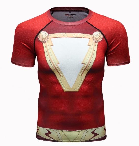 Shazam Premium Short Sleeve Compression Rash Guard-RashGuardStore