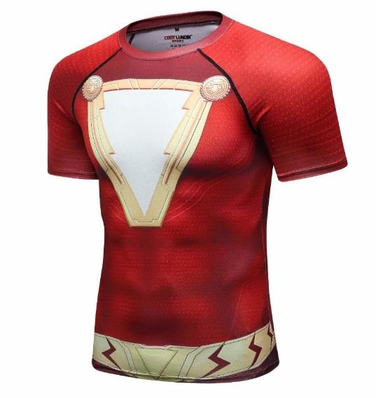 Shazam Premium Short Sleeve Compression Rash Guard-RashGuardStore