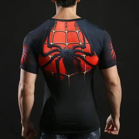 Spiderman "Black" Compression Rashguard-RashGuardStore