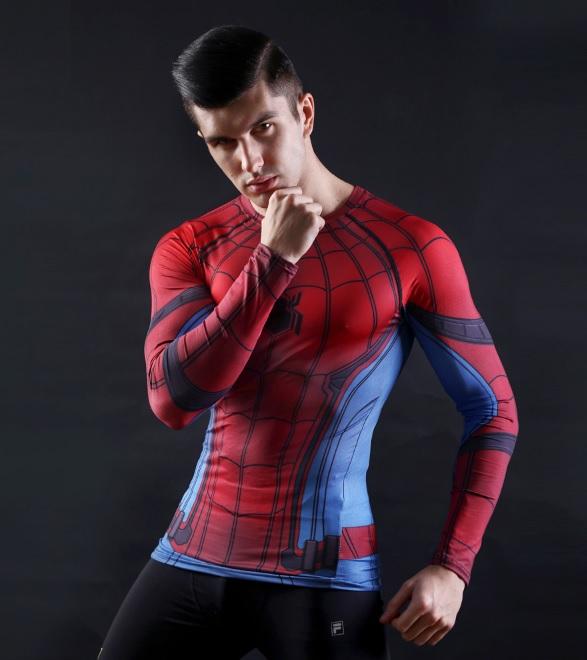 Spiderman "Classic" Compression Long Sleeve Rashguard-RashGuardStore