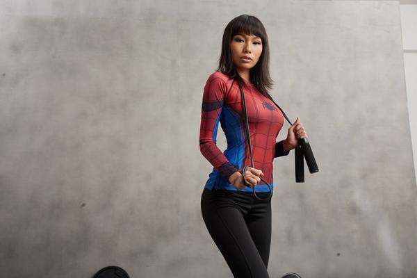 Spiderman "Classic" Women's Compression Long Sleeve Rashguard-RashGuardStore