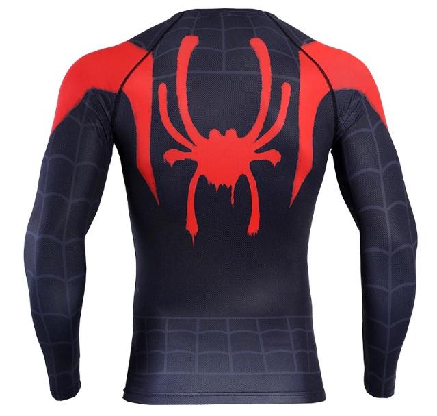 Spiderman 'Into The Spiderverse' Miles Morales Compression Long Sleeve Rashguard-RashGuardStore