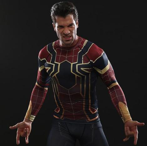 Spiderman "Iron Spider" Infinity War Compression Long Sleeve Rashguard-RashGuardStore