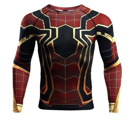 Spiderman "Iron Spider" Infinity War Compression Long Sleeve Rashguard-RashGuardStore