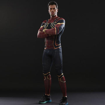 Spiderman 'Iron Spider' Infinity War Compression Rashguard Set-RashGuardStore