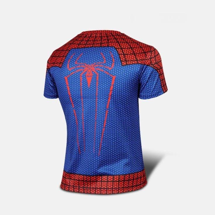 Spiderman "Spiderman 2" Compression Short Sleeve Rash Guard-RashGuardStore