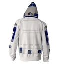 Star Wars 'R2D2' Zip Up Hoodie-RashGuardStore