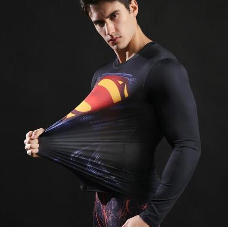 Superman "Evil" Compression Long Sleeve Rashguard-RashGuardStore